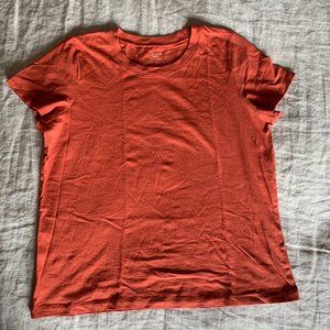 Madewell Basic Cotton T-shirt Clay/Terracotta Color